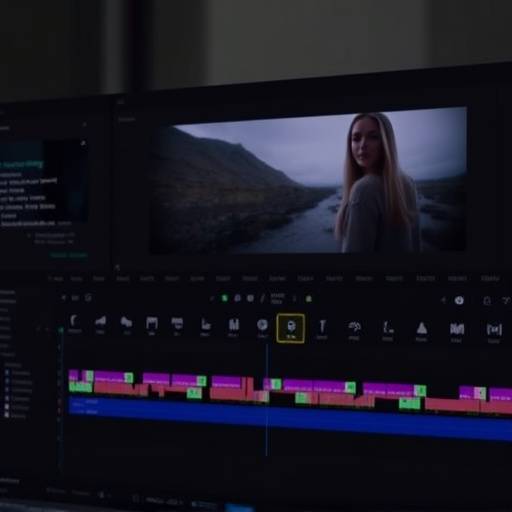 Bildschirmaufnahme von Adobe Premiere Pro mit Schnitt-Timeline